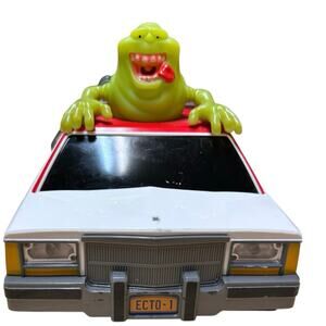 Ghostbuster ECTO-1 Slimer Car Plays Theme Song Light Up NKOK 2016 Ambulance